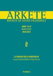 Arkete. Rivista di studi filosofici (2018-2019). 3-4.