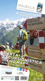 Carta escursionistica Parco Nazionale della Majella. Scala 1:25.000. Ediz. multilingue
