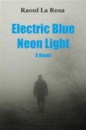 Electric blue neon light