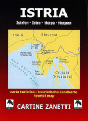 Istria-Istrien-Istra. Carta turistica 1:120.000 1cm=1,2km. Ediz. multilingue