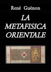 La Metafisica orientale (tradotto)