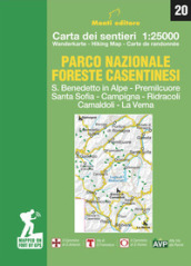 Parco nazionale delle foreste casentinesi. Carta dei sentieri 1:25.000. Ediz. italiana, inglese, francese e tedesca
