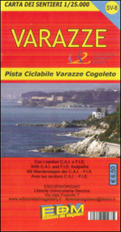 SV-8 Varazze. Carte dei sentieri di Liguria