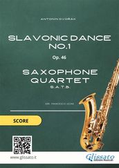 Saxophone Quartet: Slavonic Dance no.1 by Dvoák (score)