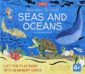 Seas and oceans. Animals to save. Con 28 memory cards