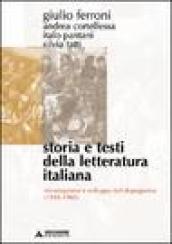 Storia e testi della letteratura italiana. 10: Ricostruzione e sviluppo nel dopoguerra (1945-1968)
