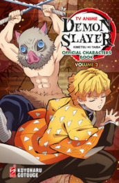 TV anime Demon slayer. Kimetsu no yaiba official character s book. Con Adesivi. Con Poster. 2.
