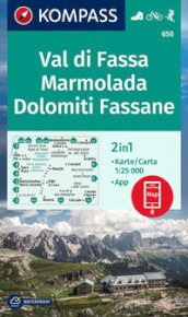 Val di Fassa, Marmolada, Dolomiti Fassane. Ediz. italiana e tedesca. Con carta escursionistica
