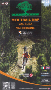 Val Susa. Val Chisone. MTB trail map. Ediz. italiana e inglese
