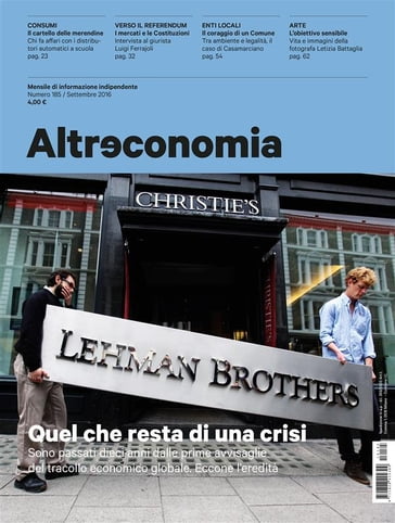 Altreconomia 185 - Settembre 2016