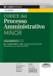 Codice del processo amministrativo Minor