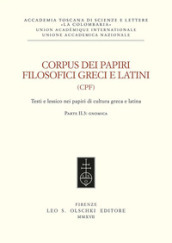 Corpus dei papiri filosofici greci e latini. Testi e lessico nei papiri di cultura greca e latina. 2: Gnomica
