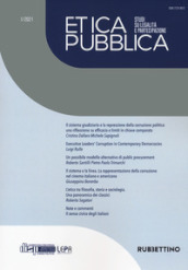 Etica pubblica. Studi su legalità e partecipazione (2021). 1.