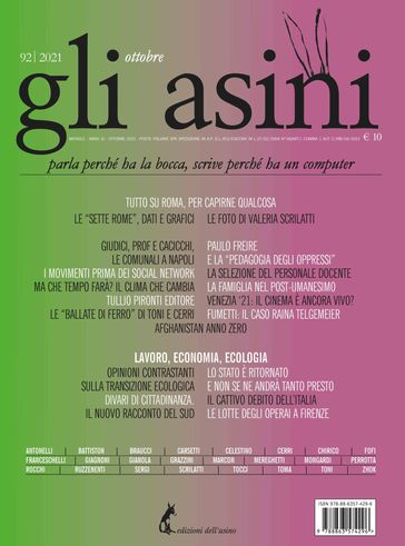 Gli asini n.92 ottobre 2021