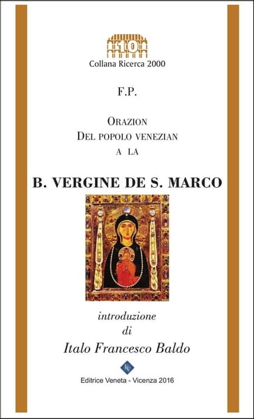 Orazion del popolo venezian a la B. Vergine de San Marco